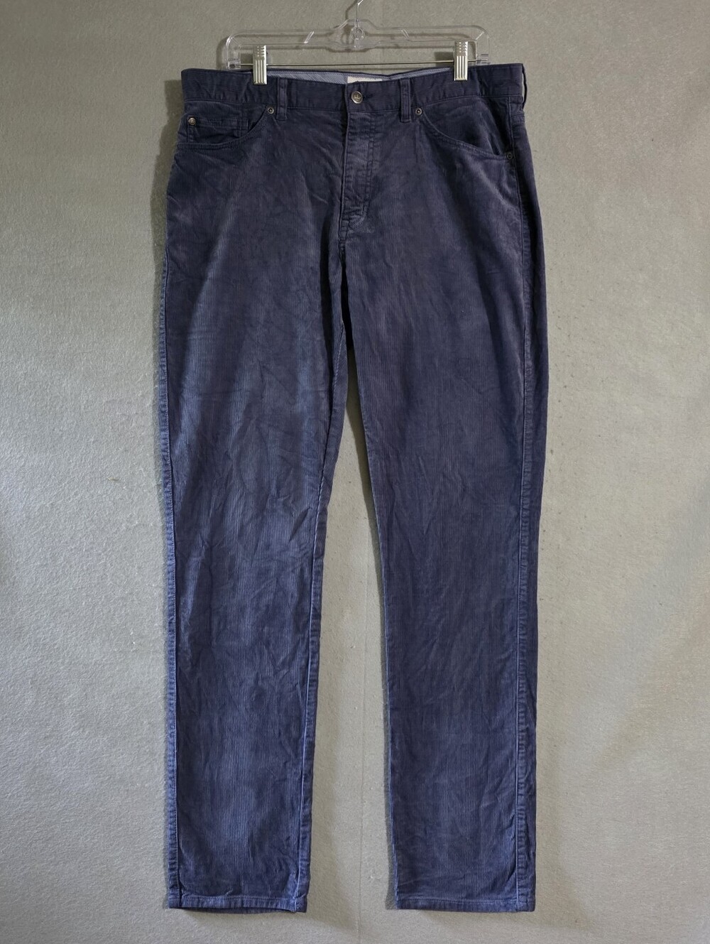 Peter Millar Mens Blue Superior Soft Corduroy 5 Pocket Pants MF21B29 Size 36x33